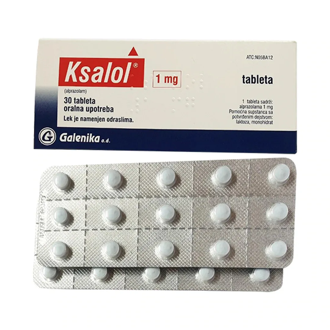 ezgif.com-gif-maker (3) Ksalol (Alprazolam) 1mg by Galenika x 250 Blistered Tablets - Image 1